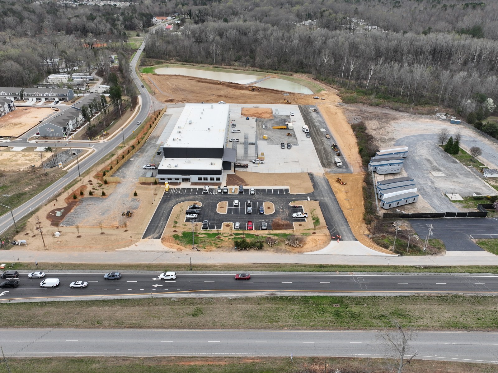 Finished Carolina CAT Gastonia access drives, parking and heavy-use paved areas