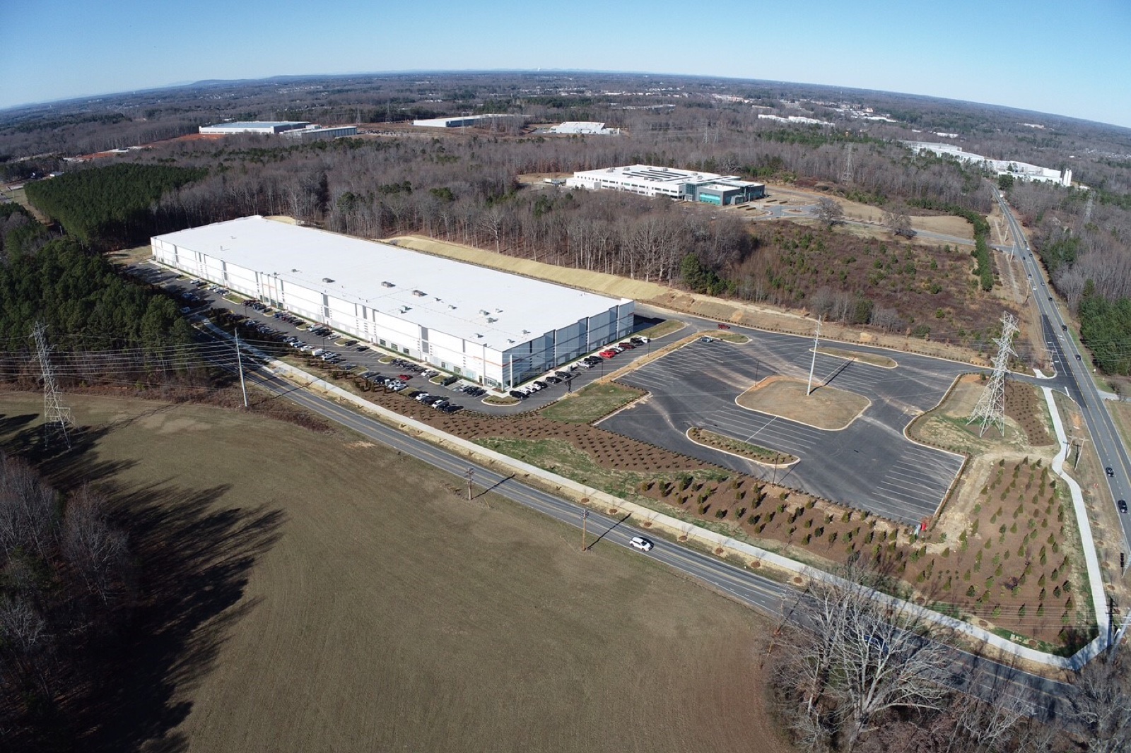 Hambright Industrial — 225,000 SF Class A industrial warehouse on 23 acres, Huntersville, NC (2024)